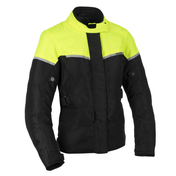 Oxford Spartan long wp ws jkt blk/ fluo